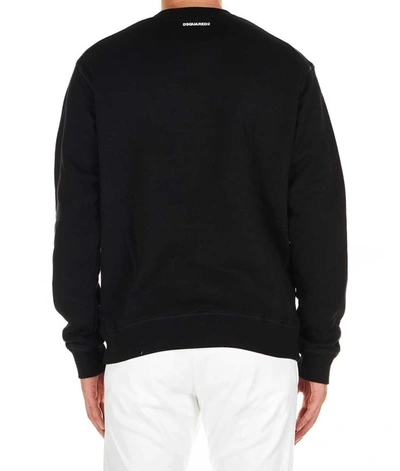 Shop Dsquared2 Men's Black Cotton Sweatshirt