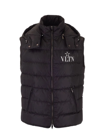 Shop Valentino Men's Black Polyester Vest
