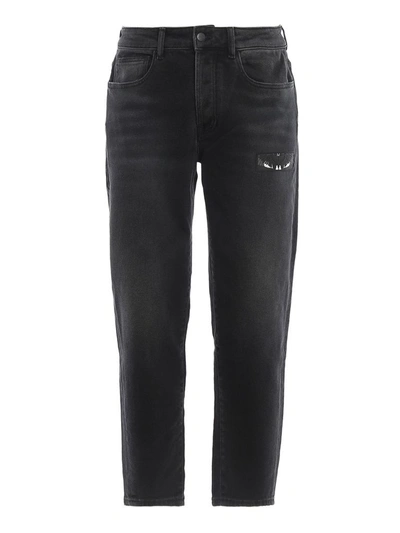 Shop Marcelo Burlon County Of Milan Marcelo Burlon Men's Black Cotton Jeans