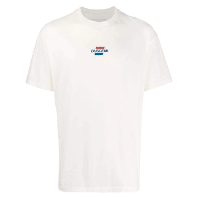 Shop Buscemi Men's White Cotton T-shirt