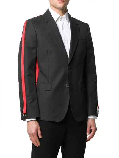 Shop Alexander Mcqueen Men's Black Cotton Blazer