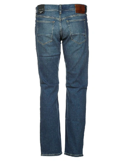 Shop Tommy Hilfiger Men's Blue Cotton Jeans