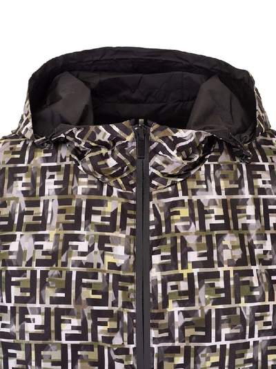 Shop Fendi Men's Multicolor Polyester Outerwear Jacket