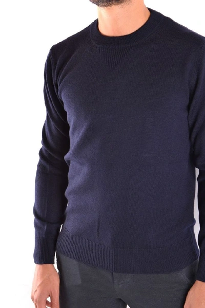 Shop Dondup Men's Blue Wool Sweater