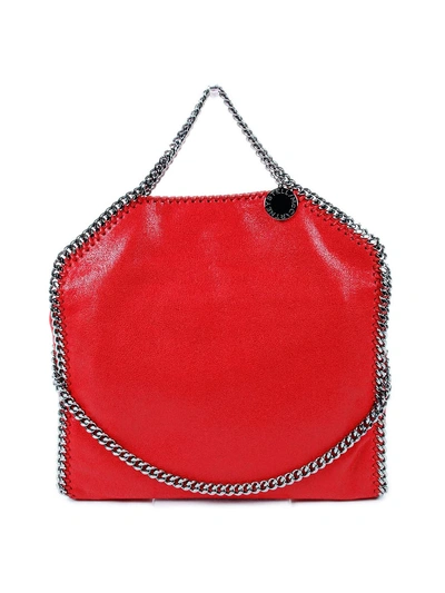 Shop Stella Mccartney Fold Over Falabella Bag In Red