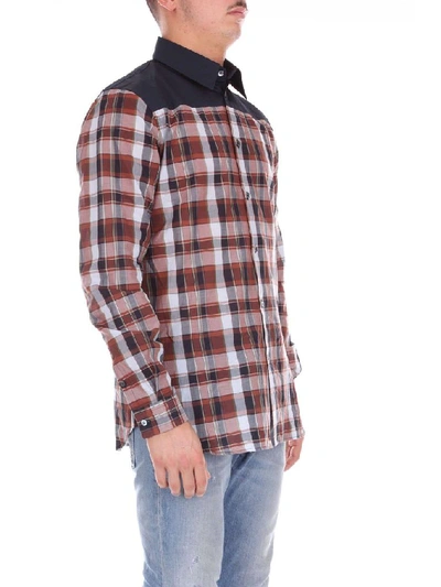 Shop N°21 Men's Brown Cotton Shirt