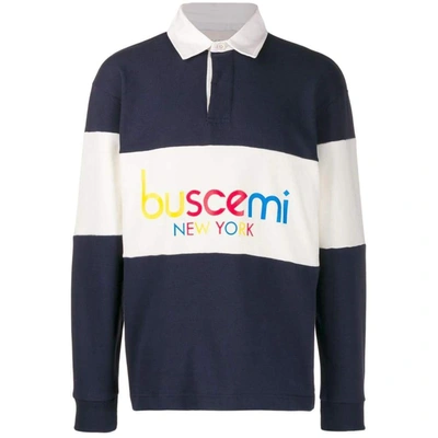 Shop Buscemi Men's Blue Cotton Polo Shirt