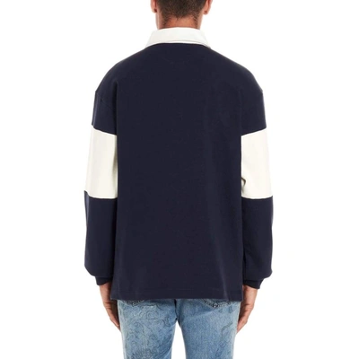 Shop Buscemi Men's Blue Cotton Polo Shirt