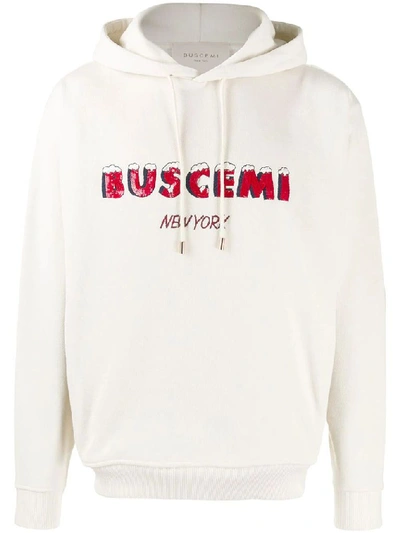 Shop Buscemi Men's White Cotton Sweatshirt
