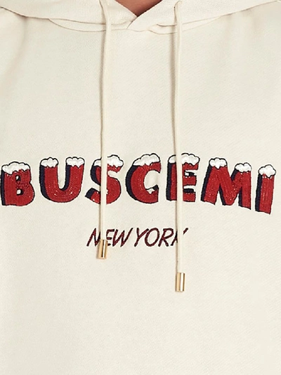 Shop Buscemi Men's White Cotton Sweatshirt
