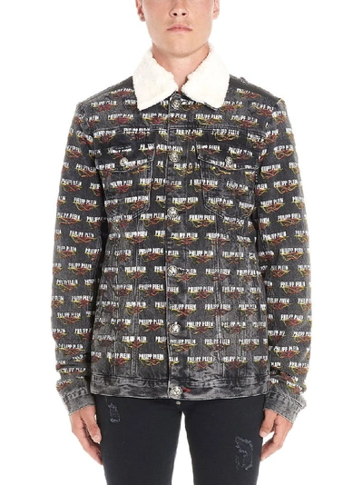 Shop Philipp Plein Men's Multicolor Cotton Outerwear Jacket