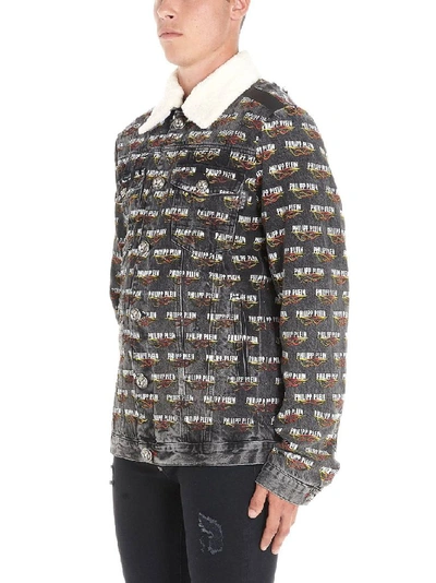 Shop Philipp Plein Men's Multicolor Cotton Outerwear Jacket