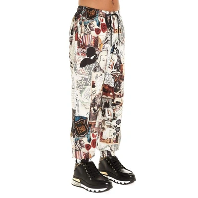 Shop Fendi Men's Multicolor Polyester Pants