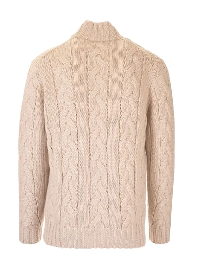 Shop Brunello Cucinelli Men's Beige Cashmere Cardigan