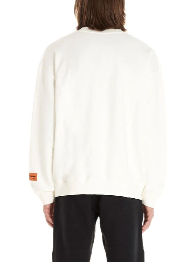 Shop Heron Preston Men's White Cotton Sweatshirt