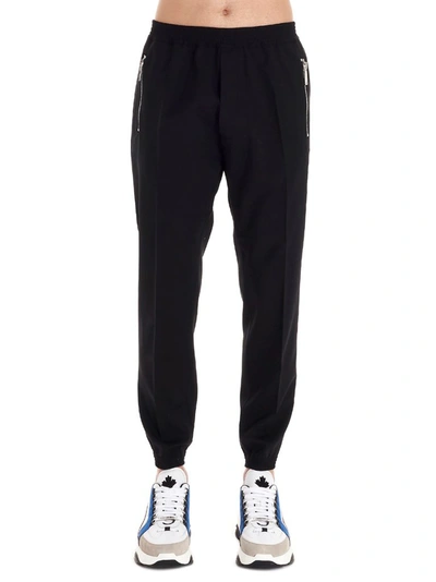 Shop Dsquared2 Men's Black Wool Joggers