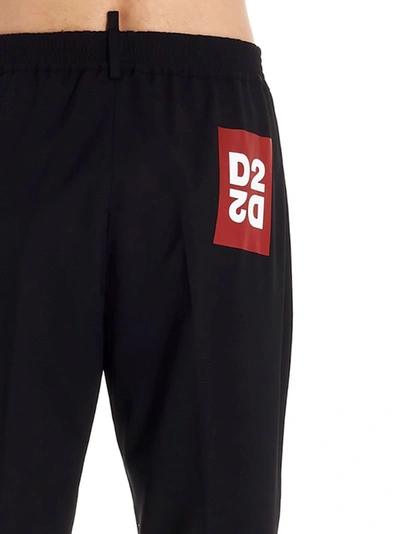 Shop Dsquared2 Men's Black Wool Joggers