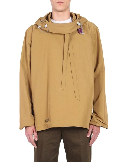 Shop Lanvin Men's Beige Cotton Outerwear Jacket