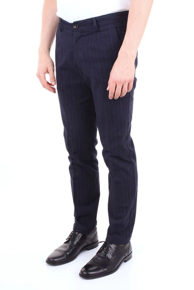 Shop Alessandro Dell'acqua Men's Blue Cotton Pants