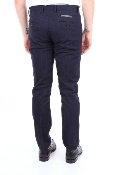 Shop Alessandro Dell'acqua Men's Blue Cotton Pants