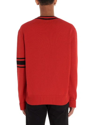 Shop Alexander Mcqueen Men's Red Cotton Sweater