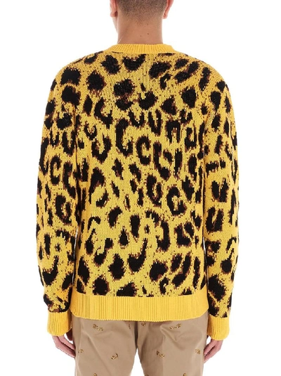 Shop Versace Men's Yellow Cotton Sweater