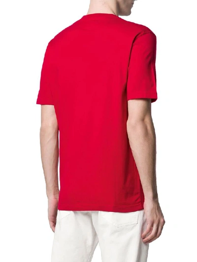 Shop Dsquared2 Men's Red Cotton T-shirt