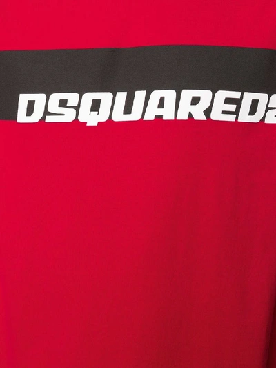 Shop Dsquared2 Men's Red Cotton T-shirt