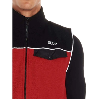Shop Gcds Men's Red Polyester Vest