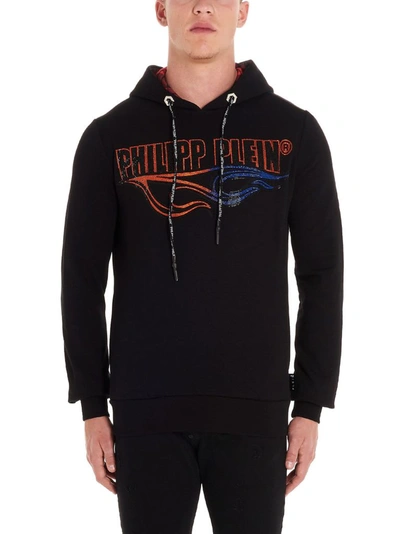 Shop Philipp Plein Men's Black Cotton Sweatshirt