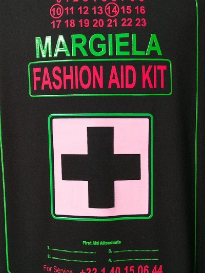 Shop Maison Margiela Men's Black Cotton T-shirt