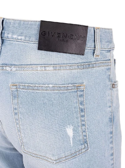 Shop Givenchy Men's Light Blue Cotton Jeans