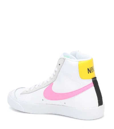 Shop Nike Blazer Mid Vintage '77 Leather Sneakers In White