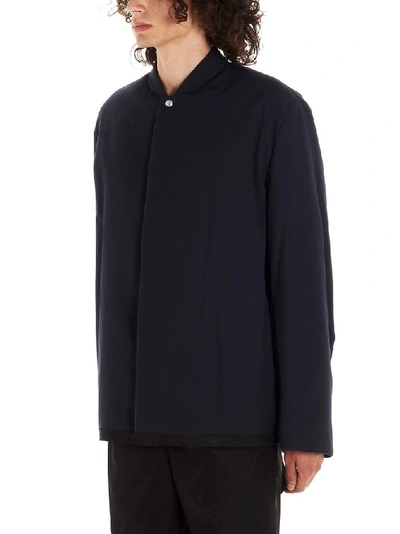 Shop Oamc Men's Blue Polyester Outerwear Jacket