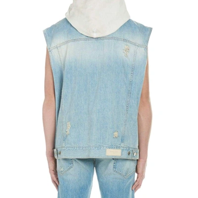 Shop Ih Nom Uh Nit Men's Light Blue Cotton Vest