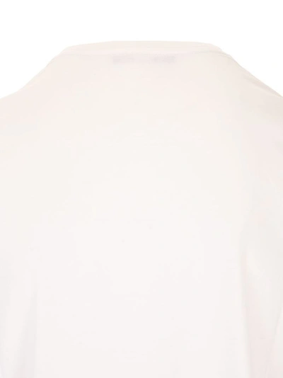 Shop Loro Piana Men's White Silk T-shirt