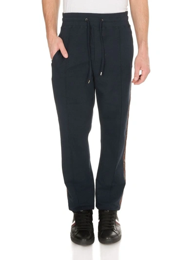 Shop Etro Men's Blue Cotton Joggers