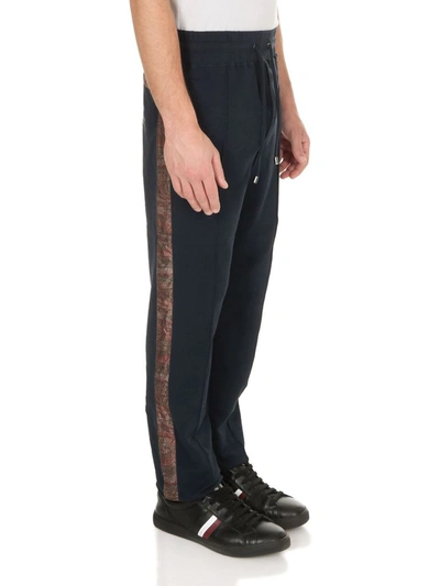 Shop Etro Men's Blue Cotton Joggers