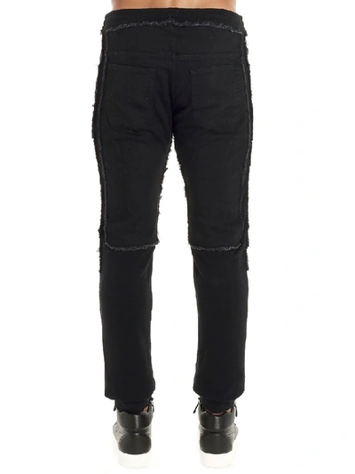 Shop Balmain Men's Black Cotton Pants