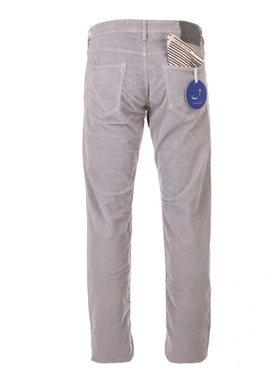 Shop Jacob Cohen Men's Grey Cotton Pants