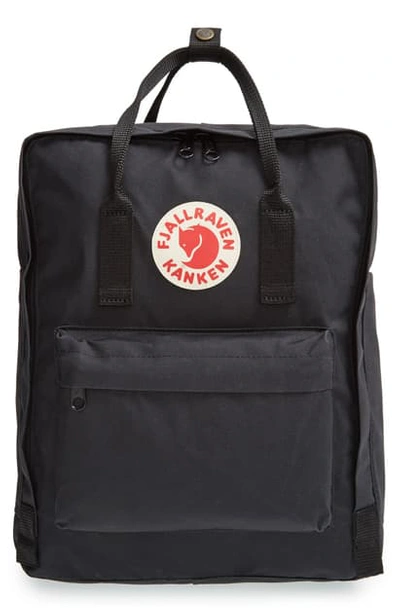 Shop Fjall Raven Kanken Water Resistant Backpack In Black