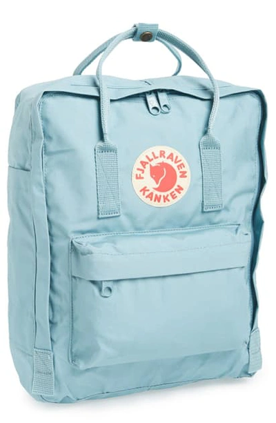 Shop Fjall Raven Kanken Water Resistant Backpack In Sky Blue