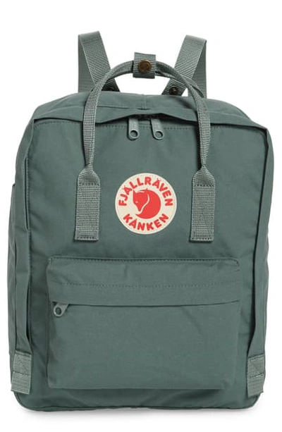 Shop Fjall Raven Kanken Water Resistant Backpack In Frost Green