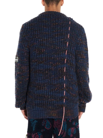 Shop Aries Arise Men's Blue Acrylic Sweater