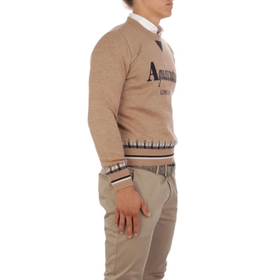 Shop Aquascutum Men's Brown Wool Sweater