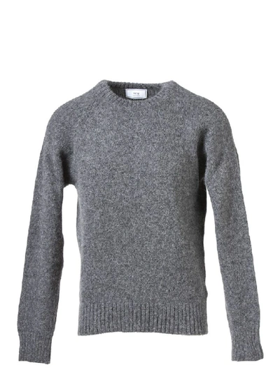 Shop Ami Alexandre Mattiussi Men's Grey Wool Sweater