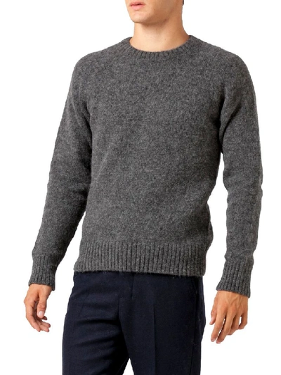 Shop Ami Alexandre Mattiussi Men's Grey Wool Sweater