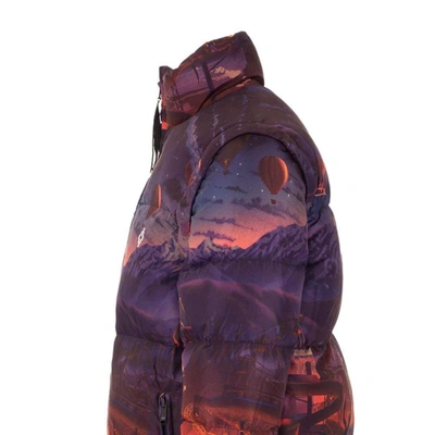 Shop Marcelo Burlon County Of Milan Marcelo Burlon Men's Multicolor Polyamide Down Jacket