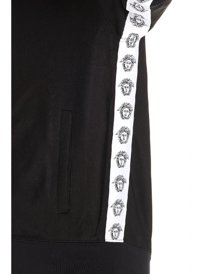 Shop Versace Men's Black Polyester Sweatshirt