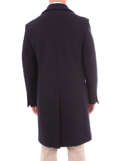 Shop Alessandro Dell'acqua Men's Blue Other Materials Coat